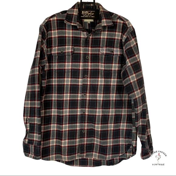 Jach's Heavy Plaid Flannel Shirt - Mens  LT - 100% Cotton Button Down - Picture 1 of 5